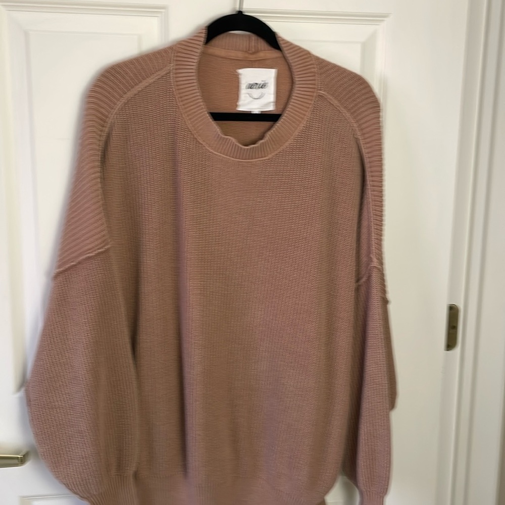 Aerie Beyond Sweater - Tan Brown, Size L